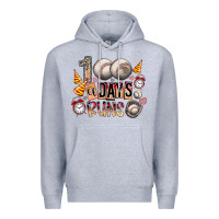 Heather Grey 100 of days runs Premium Hoodie - SublimationCraftShop