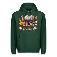 Sports Green 100 of days runs Premium Hoodie - SublimationCraftShop