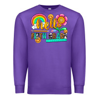 Purple hello fifth grade Premium Sweatshirt - NancyCooperArtShop