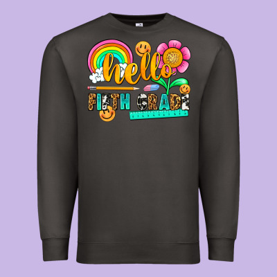 Hello Fifth Grade Premium Sweatshirt Designed By Nancycooperartshop