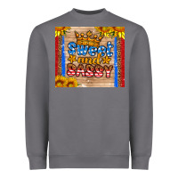 Usa Flag Sweet And Sassy Heavyweight Sweatshirt | Teevron