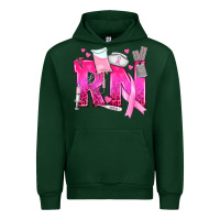 Forest Green Breast Cancer RN Registered Nurse Urban Hoodie - texasbilliewilder