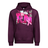 Mauve Wine Breast Cancer RN Registered Nurse Urban Hoodie - texasbilliewilder