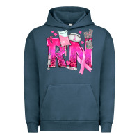 Pigment Midnight Navy Breast Cancer RN Registered Nurse Urban Hoodie - texasbilliewilder
