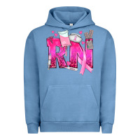 Pigment Pebble Blue Breast Cancer RN Registered Nurse Urban Hoodie - texasbilliewilder