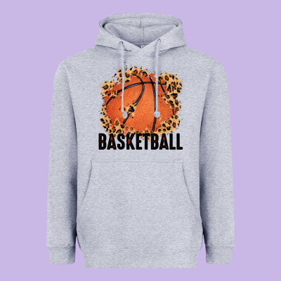 Custom Name Basketball Heavyweight Hoodie Designed By Maliassmallbusiness