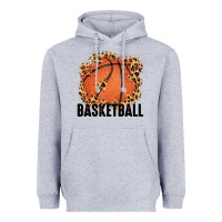 Heather Grey custom name basketball Heavyweight Hoodie - MaliasSmallBusiness