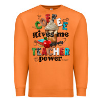 Carrot coffee gives me teacher power Premium Sweatshirt - NancyCooperArtShop