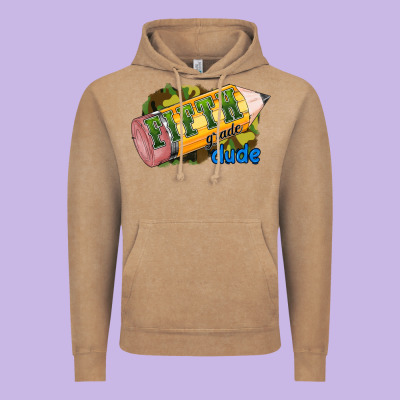 Fifth Grade Dude Vintage Hoodie Designed By Ranaportraitstore