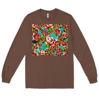 Chestnut tropical flowers Long Sleeve Tee - Artiststas