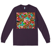 Plum tropical flowers Long Sleeve Tee - Artiststas