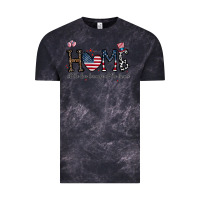 Cloud Black home of the free beacuse of the brave Vintage Tee - CowhideDigitalArt