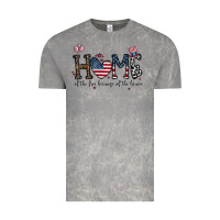 Cloud Rock home of the free beacuse of the brave Vintage Tee - CowhideDigitalArt