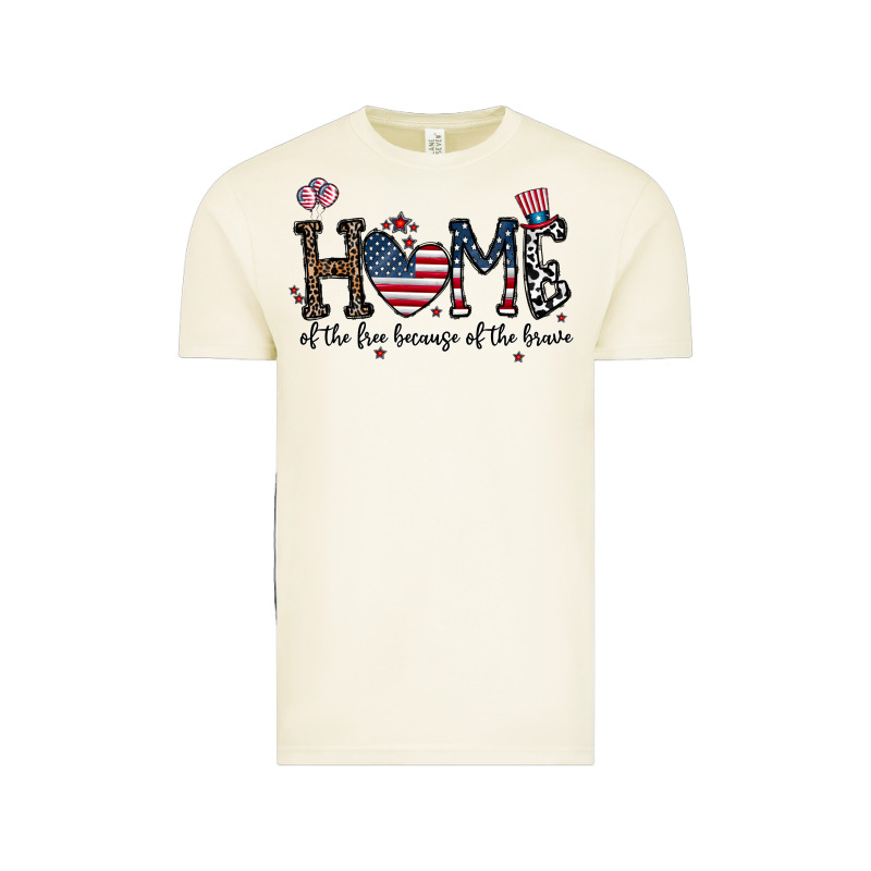 Home Of The Free Beacuse Of The Brave Vintage Tee by CowhideDigitalArt | Teevron