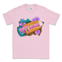 Bubblegum Pink Hello 1st Grade Classic Tee - RanaPortraitStore