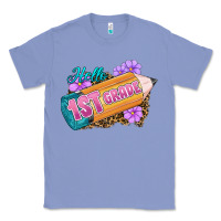 Colony Blue Hello 1st Grade Classic Tee - RanaPortraitStore