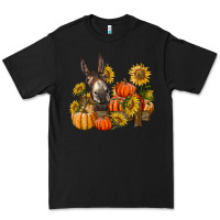 Black donkey sunflower and pumpkin farm Premium Tee - BarkalooDesign