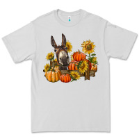 Dove Grey donkey sunflower and pumpkin farm Premium Tee - BarkalooDesign