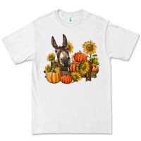 White donkey sunflower and pumpkin farm Premium Tee - BarkalooDesign