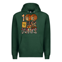 Sports Green 100 of days slam dunks Premium Hoodie - SublimationCraftShop