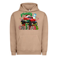 Pigment Burro merry christmas monster truck Urban Hoodie - texasbilliewilder