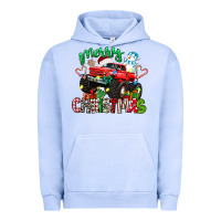 Pigment Grape Ice merry christmas monster truck Urban Hoodie - texasbilliewilder
