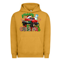 Pigment Peanut Butter merry christmas monster truck Urban Hoodie - texasbilliewilder
