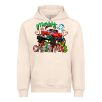 Sandshell merry christmas monster truck Urban Hoodie - texasbilliewilder