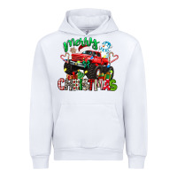 White merry christmas monster truck Urban Hoodie - texasbilliewilder