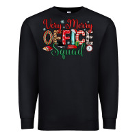 Black very merry office squad Premium Sweatshirt - MaliasSmallBusiness