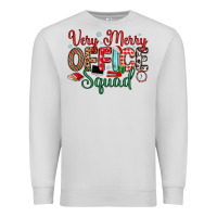 Dove Grey very merry office squad Premium Sweatshirt - MaliasSmallBusiness