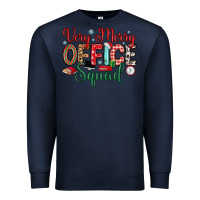 Navy very merry office squad Premium Sweatshirt - MaliasSmallBusiness