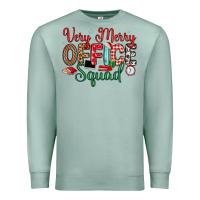 Seafoam very merry office squad Premium Sweatshirt - MaliasSmallBusiness