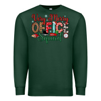 Sports Green very merry office squad Premium Sweatshirt - MaliasSmallBusiness