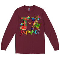 Burgundy tx summer Long Sleeve Tee - Artiststas