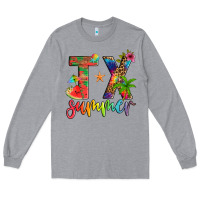 Heather Grey tx summer Long Sleeve Tee - Artiststas