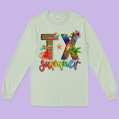 Tx Summer Long Sleeve Tee Designed By Artiststas