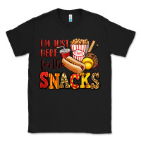 Black i'm just here for the snacks softball Classic Tee - Jasminsmagicworld