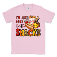 Bubblegum Pink i'm just here for the snacks softball Classic Tee - Jasminsmagicworld