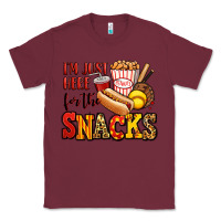 Burgundy i'm just here for the snacks softball Classic Tee - Jasminsmagicworld