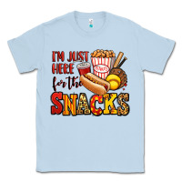 Dusty Blue i'm just here for the snacks softball Classic Tee - Jasminsmagicworld