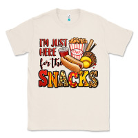 Natural i'm just here for the snacks softball Classic Tee - Jasminsmagicworld