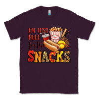 Plum i'm just here for the snacks softball Classic Tee - Jasminsmagicworld