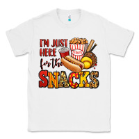 White i'm just here for the snacks softball Classic Tee - Jasminsmagicworld