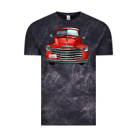 Cloud Black western red truck front view Vintage Tee - FaDigitalArtStudio