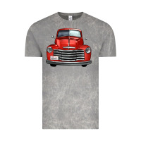 Cloud Rock western red truck front view Vintage Tee - FaDigitalArtStudio