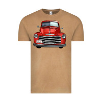 Vintage Camel western red truck front view Vintage Tee - FaDigitalArtStudio