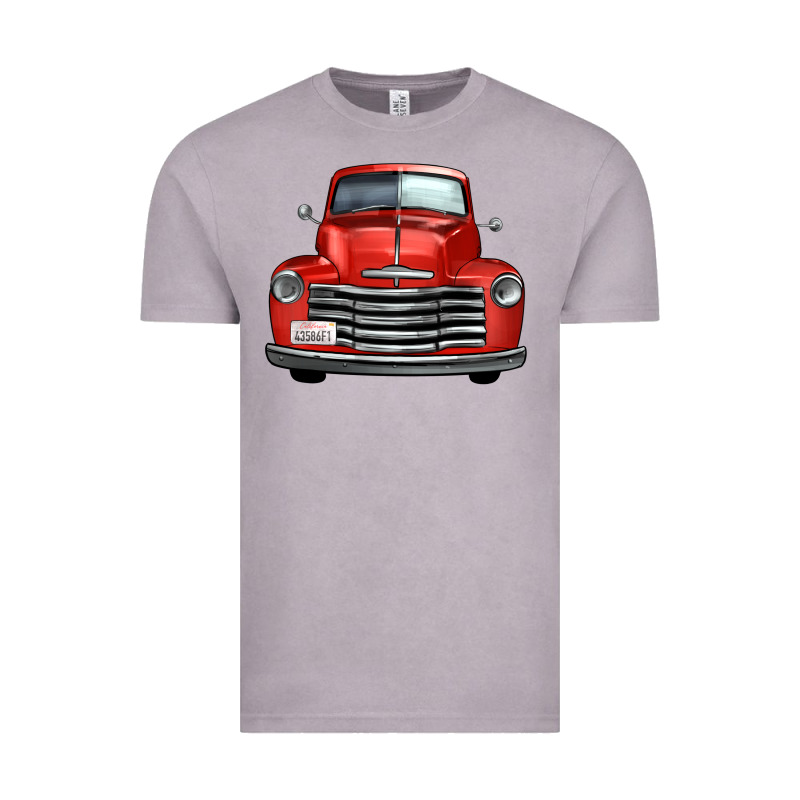 Western Red Truck Front View Vintage Tee by FaDigitalArtStudio | Teevron