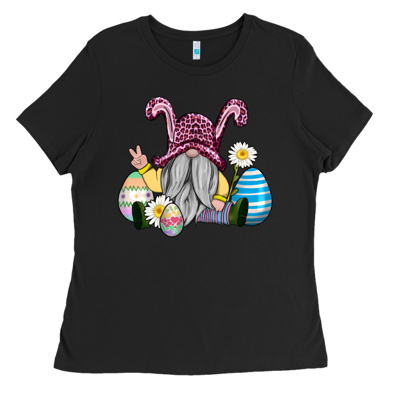 Easter Gnome With Eggs Ladies Tee by AdoDesignShop | Teevron