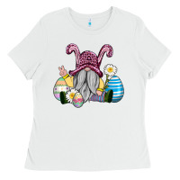 White easter gnome with eggs Ladies Tee - AdoDesignShop